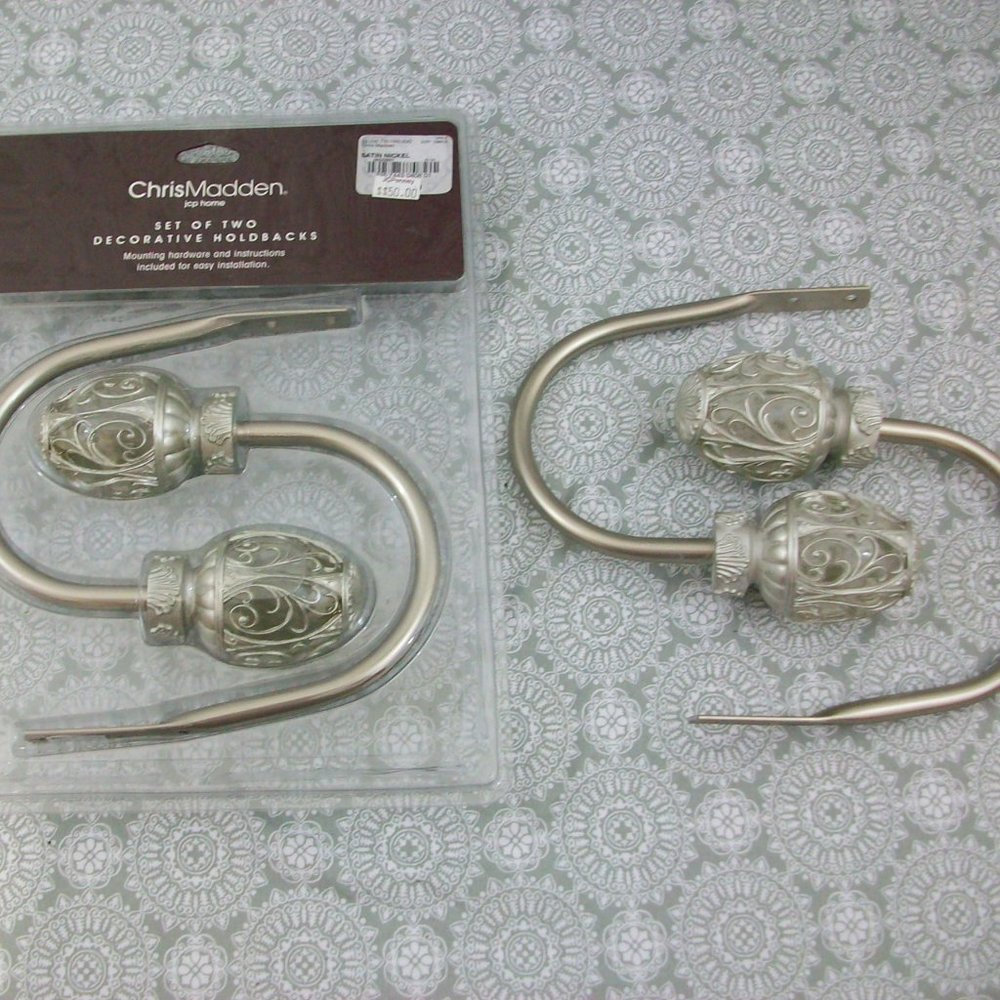 ChrisMadden jcp home Set of Four Holdbacks